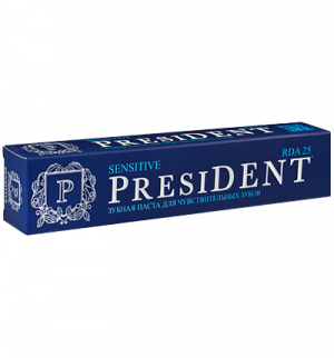 зубная паста PRESIDENT PROFI Sensitive (25 RDA) 100 мл *r